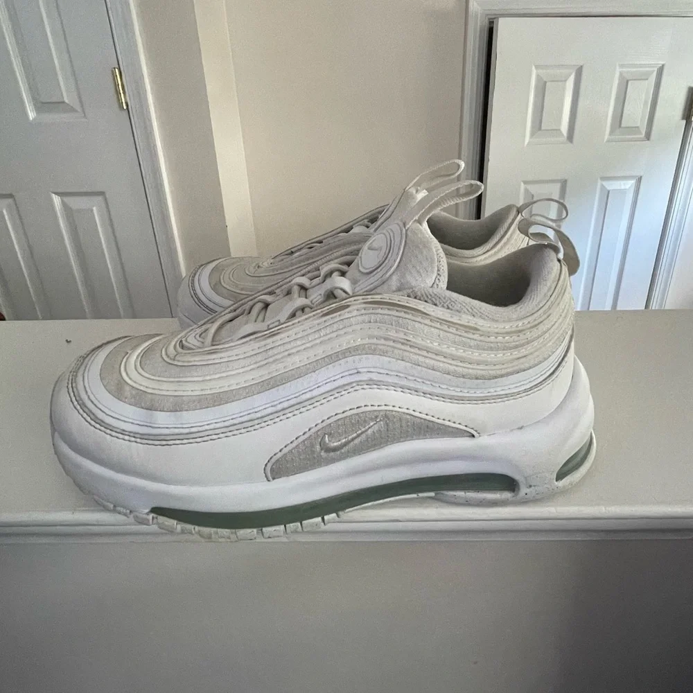 Size 13 pre school Nike air max 97 all white